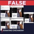 FALSE: Robredo donated chicharon to typhoon victims in San Mateo, Rizal