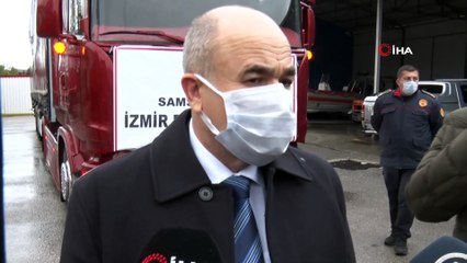Samsun’dan İzmir’deki depremzedelere yardım tırı