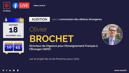 Audition du directeur de l’AEFE au Sénat