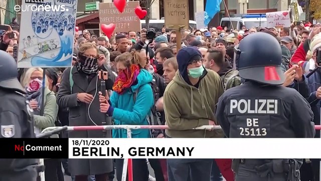 Thousands protest in Berlin over coronavirus restrictions