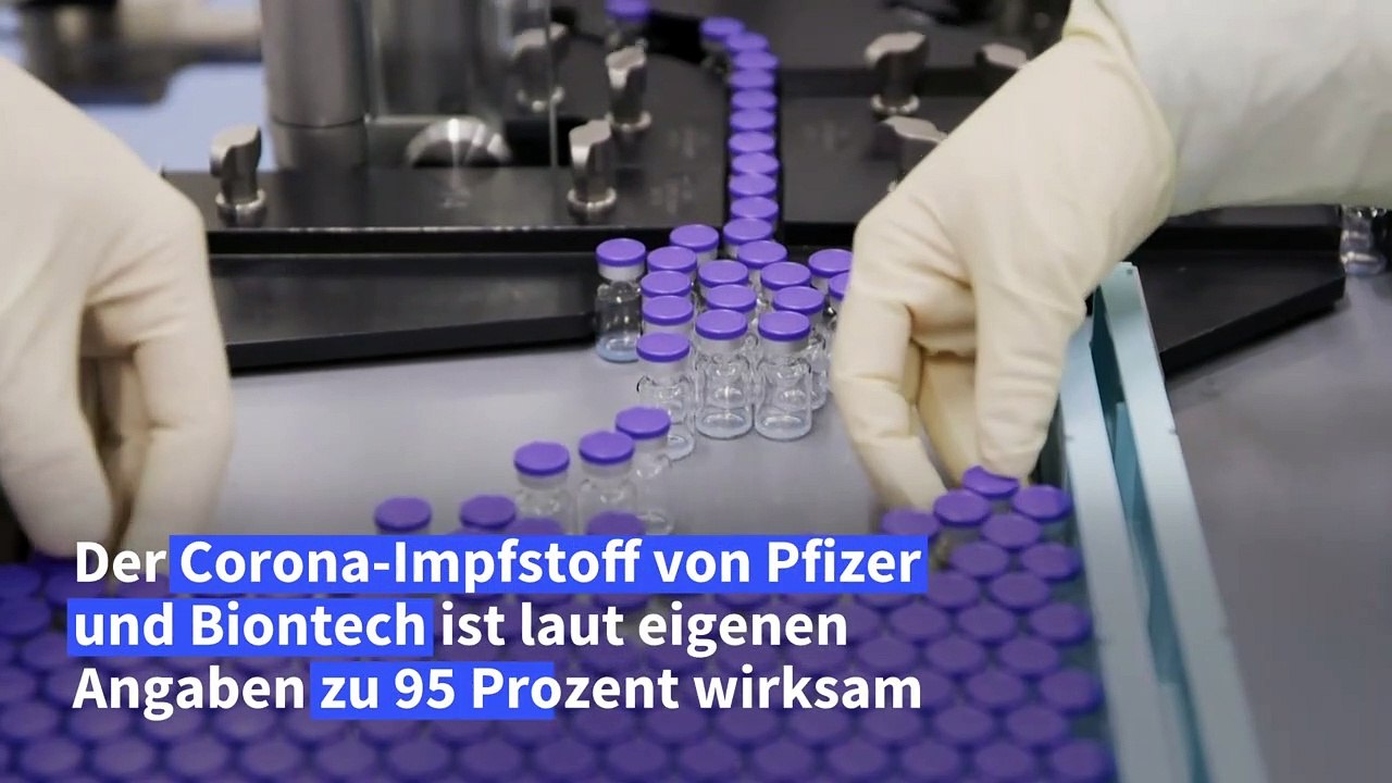 US-Firmen Pfizer und Biontech: Corona-Impfstoff zu 95 Prozent wirksam