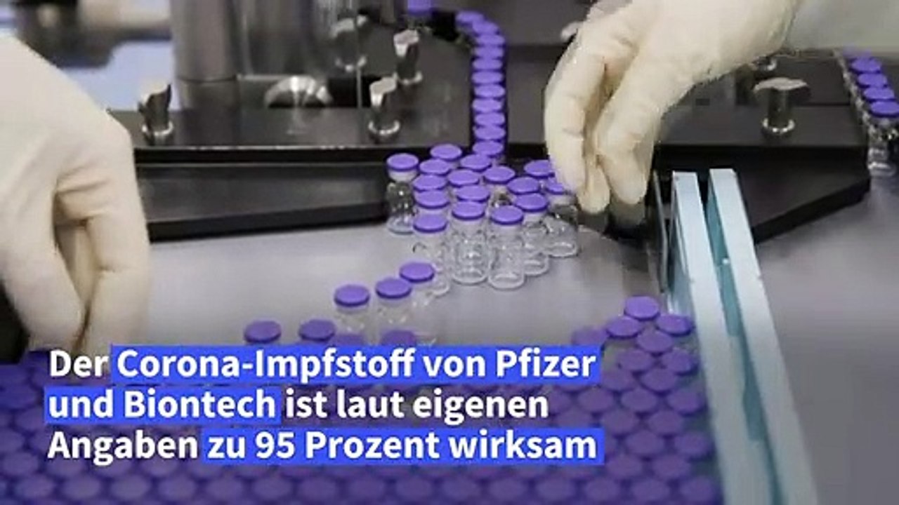 US-Firmen Pfizer und Biontech: Corona-Impfstoff zu 95 Prozent wirksam