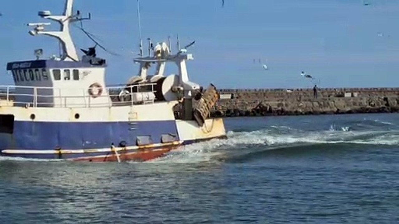 2020-8 Octobre Entrée d'un chalutier au port du Grau D'Agde
