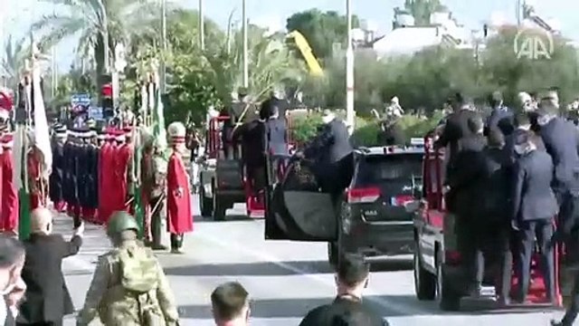 Cumhurbaşkanı Erdoğan Kuzey Kıbrıs Türk Cumhuriyeti'nin kuruluş yıl dönümü dolayısıyla gerçekleştirilen geçit törenine katıldı