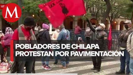 En CdMx, habitantes de Guerrero protestan frente a Suprema Corte de Justicia
