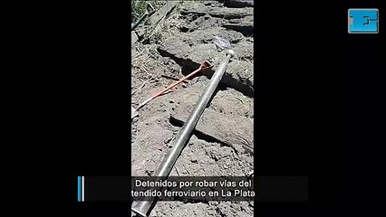 Operativo policial por el robo de vías ferroviarias en La Plata