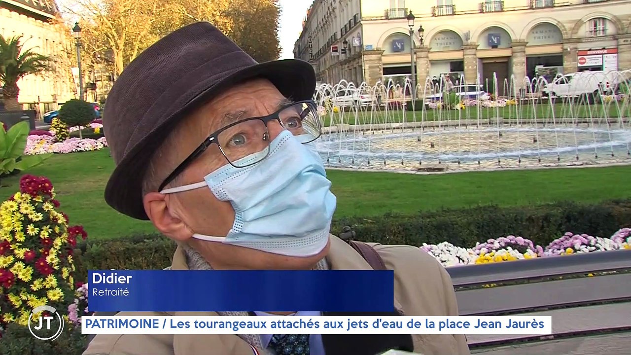 Le journal - 18/11/2020 - PATRIMOINE / Les tourangeaux attachés aux jets d'eau de la place Jean Jaurès