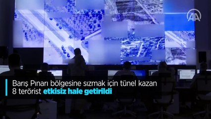 Barış Pınarı bölgesine sızmak için tünel kazan 8 terörist etkisiz hale getirildi