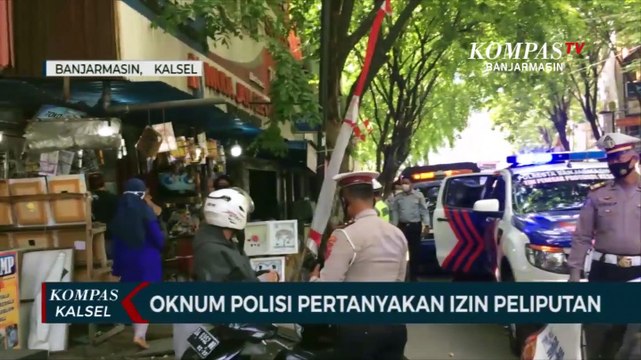 Oknum Polisi 'Larang' Wartawan Meliput Saat Razia Parkir Liar di Banjarmasin