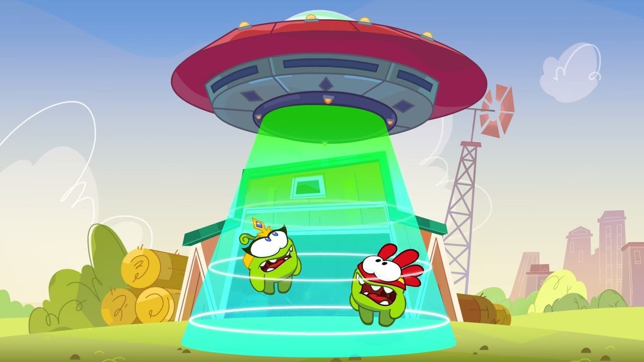 Om Nom Stories: Super-Noms - UFO - Funny cartoons for kids