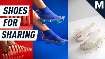 These shoes can charge your phone, get a tampon, and light a match