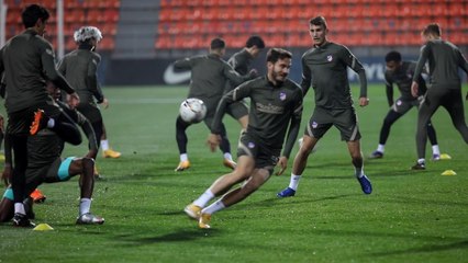 Entrenamiento del Atlético de Madrid