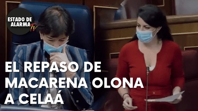 El REPASO de MACARENA OLONA a ISABEL CELÁA por su intolerable LEY.
