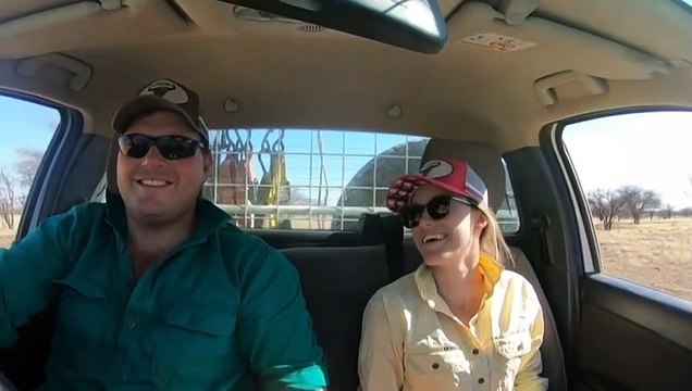 Couple spends honeymoon giving drought-stricken farmers a break