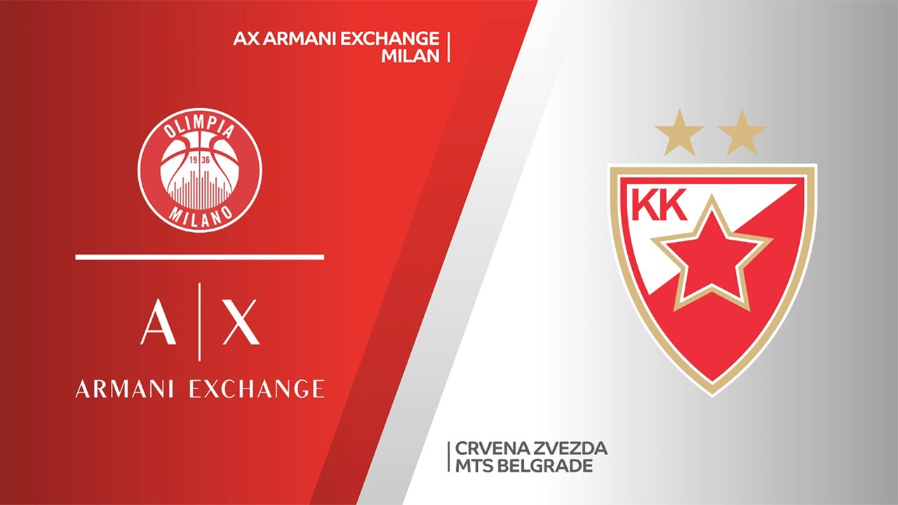 AX Armani Exchange Milan - Crvena Zvezda mts Belgrade Highlights | Turkish Airlines EuroLeague, RS Round 9
