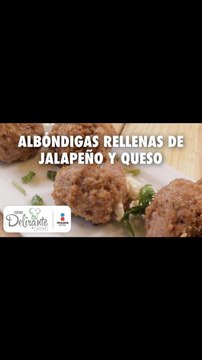Albóndigas rellenas de jalapeño y queso | Cocina Delirante