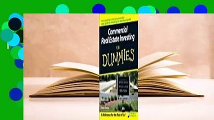 Commercial Real Estate Investing for Dummies  Review