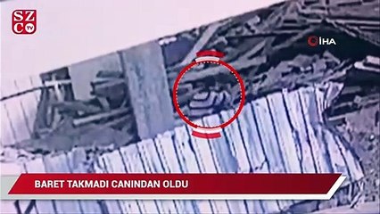 İnşaat işçisinin feci ölümü kamerada