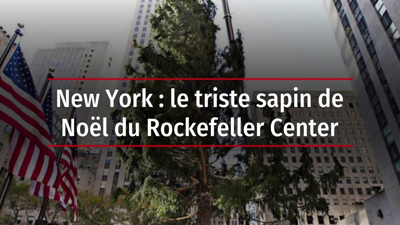 New York : le triste sapin de Noël du Rockefeller Center