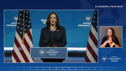 Télécharger la video: Joe Biden - Remarks by President-elect Joe Biden and Vice President-elect Kamala Harris on the Economy