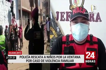 Huancayo: PNP rescata a niños que denunciaron a su padre por violencia familiar