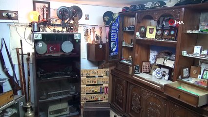 Emekli astsubay, evinin altını müzeye çevirdi