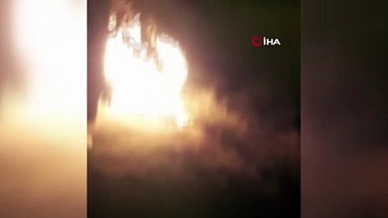 Başkent'te otomobil alev topuna döndü