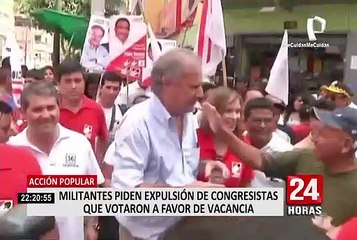 Bases de Acción Popular exigen expulsión de Barnechea, García Belaúnde, Merino y Diez Canseco