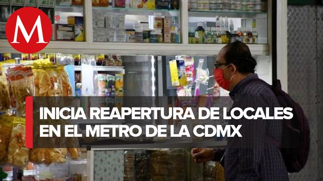 Metro de CdMx reabre locales dentro de estaciones tras cierre por covid-19