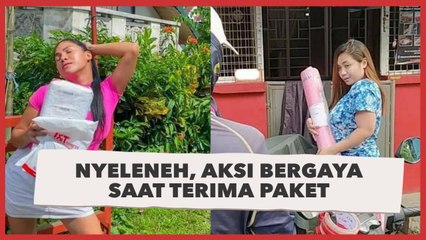 Tren Baru Nyeleneh, Pose Bak Model saat Terima Paket dari Kurir