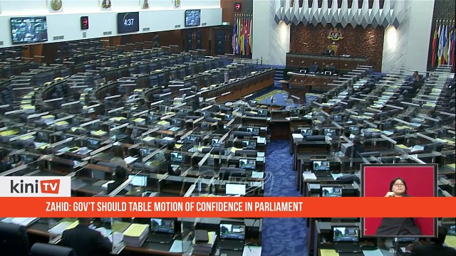 Zahid_ Gov’t should table motion of confidence in Parliament