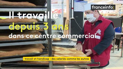 Pierre, handicapé et salarié comme les autres dans un centre commercial de Bordeaux