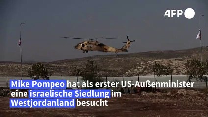 Pompeo besucht israelische Siedlung im Westjordanland