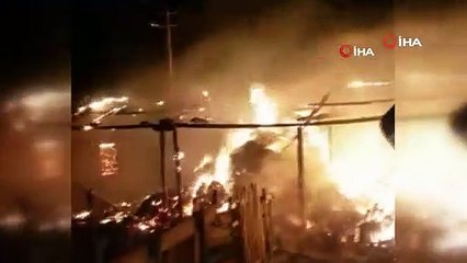 Yenice’de ev ve samanlık küle döndü