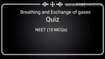 Breathing and Exchange of gases neet questions class 11 chapter 17