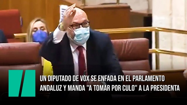 El berrinche de un diputado de Vox en el Parlamento de Andalucía: golpea el micro y manda a tomar por culo a la presidenta