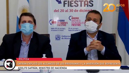 Safrán explicó los alcances de los programas y la inversión que representa