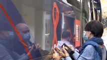 'Ruta naranja' de autobuses escolares en València contra 'Ley Celaá'