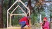 Welcome to our TREEHOUSE! Easy DIY Project For Beginners with Pallets and Workshop Gadgets
