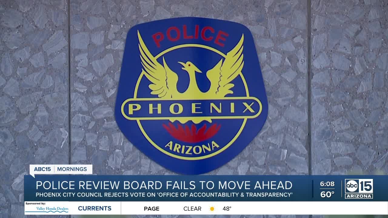 Police review board fails to move ahead