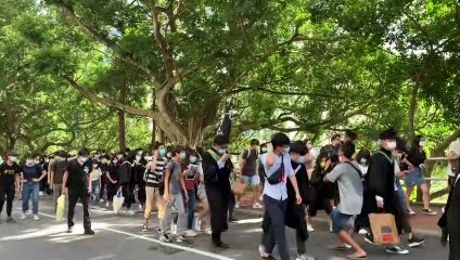 Estudantes desafiam lei em Hong Kong