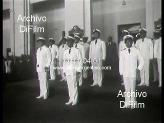 Ceremonia en la Escuela de Mecanica de la Armada 1980