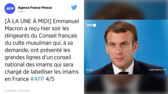 Islam: Macron obtient du CFCM la création d'un conseil des imams