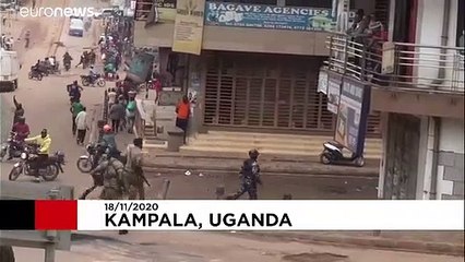 Three killed in Uganda amid protests over arrest of presidential hopeful Bobi Wine