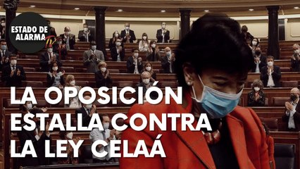 Así grita libertad la oposición en el Congreso contra la Ley Celàa