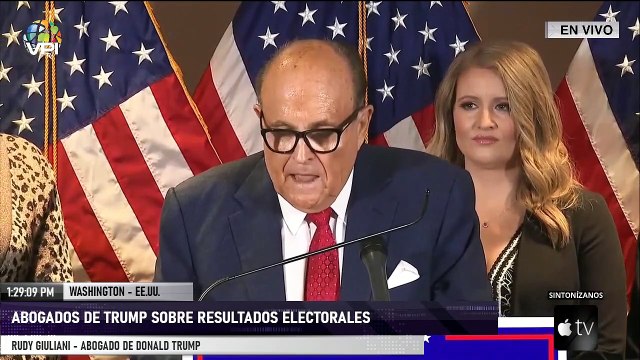 En Vivo desde Washington - Rueda de prensa de abogados de Trump sobre resultados electorales