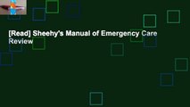[Read] Sheehy's Manual of Emergency Care  Review