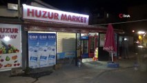 Aksaray’da markete silahlı saldırı güvenlik kamerasında