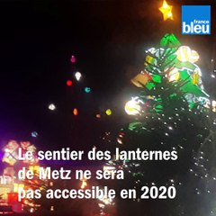 Un sentier des lanternes sans public à Metz