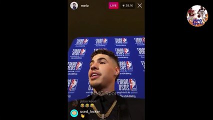 LaMelo Ball WAITING WITH HIS MOM and FAMILY READY to BE DRAFTED INTO THE NBA on IG Live